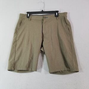 Burnside shorts men's 34x10 green lightweight Dri-Fit Flex stretch outdoor